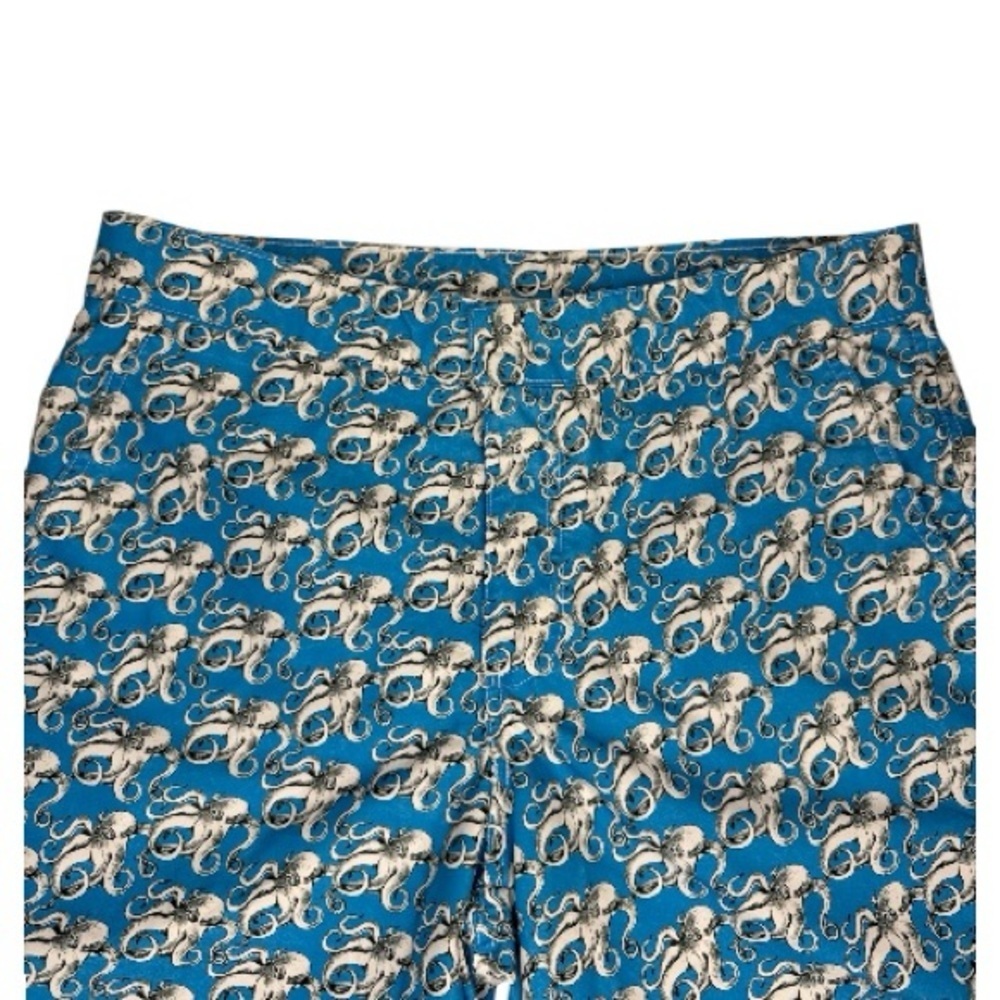 Retromarine Men's Blue Octopus-Pattern Swim Trunks 31 - Picture 3 of 9